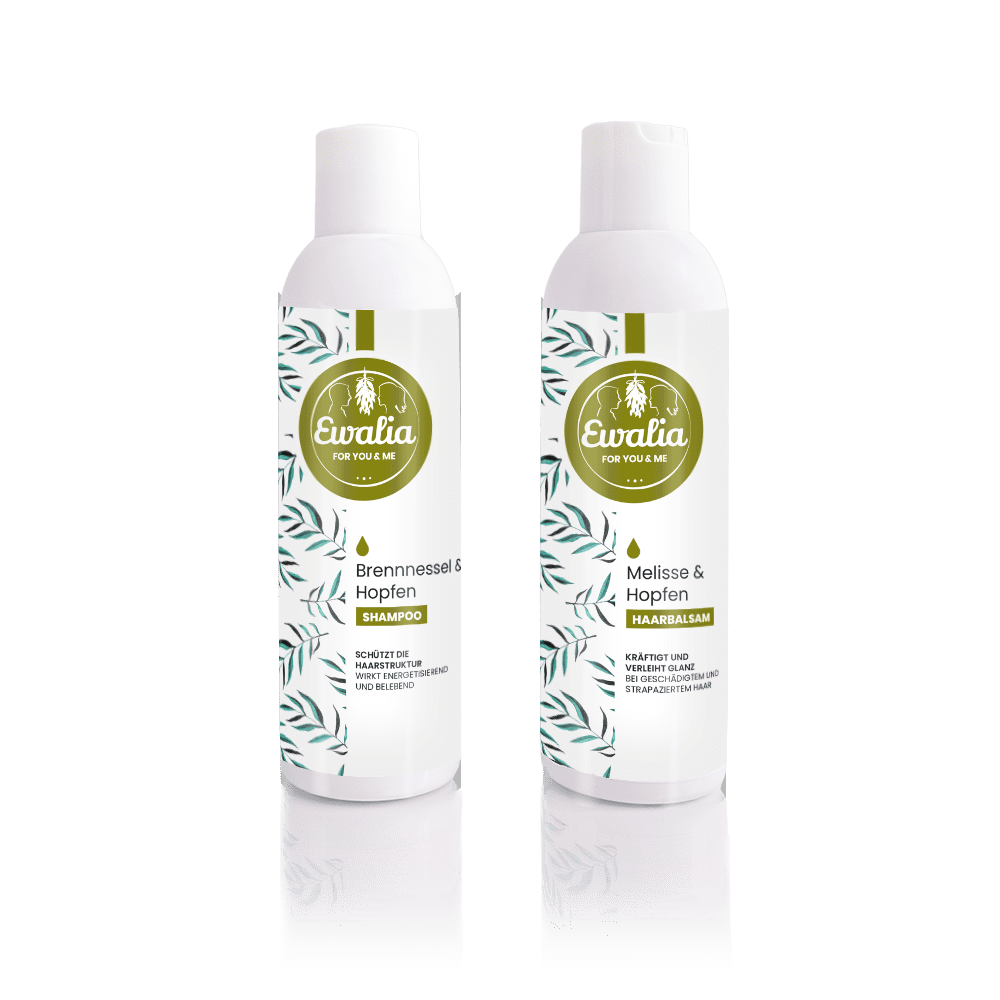 Buendel You and Me Brennnessel Hopfen Shampoo Melisse Hopfen Balsam