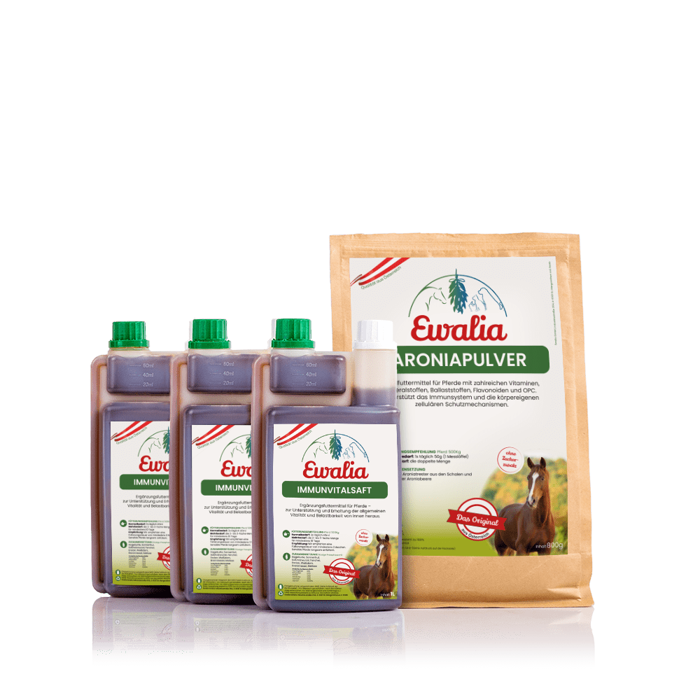 3L Immunvitalsaft + 800g Aroniapulver für Pferde