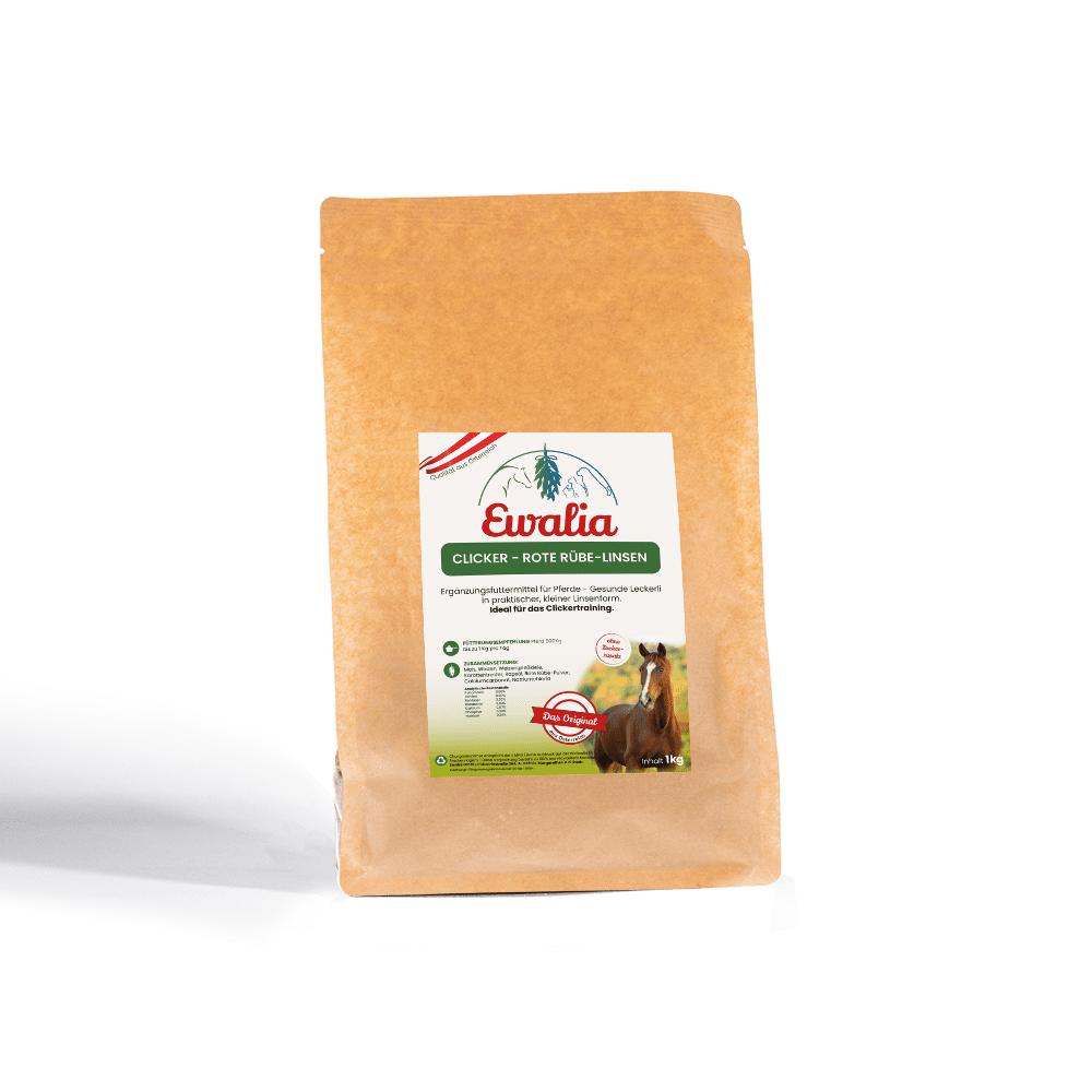 EWALIA Clicker - Rote Rübe-Linsen für Pferde 1kg