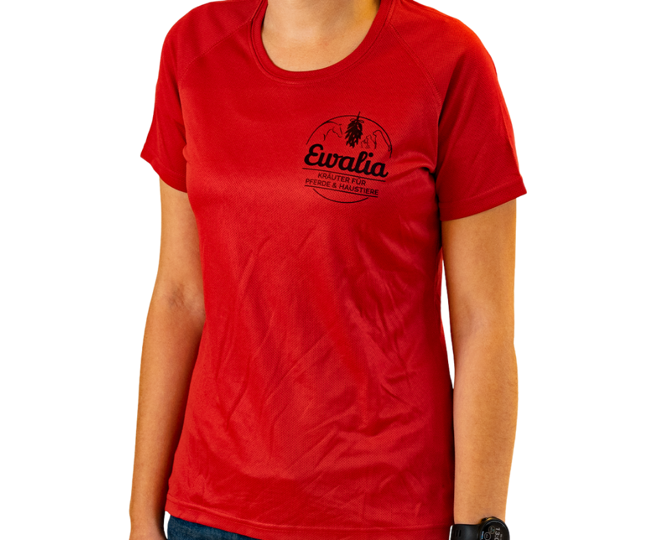 Rotes Ewalia Funktionshirt für Damen