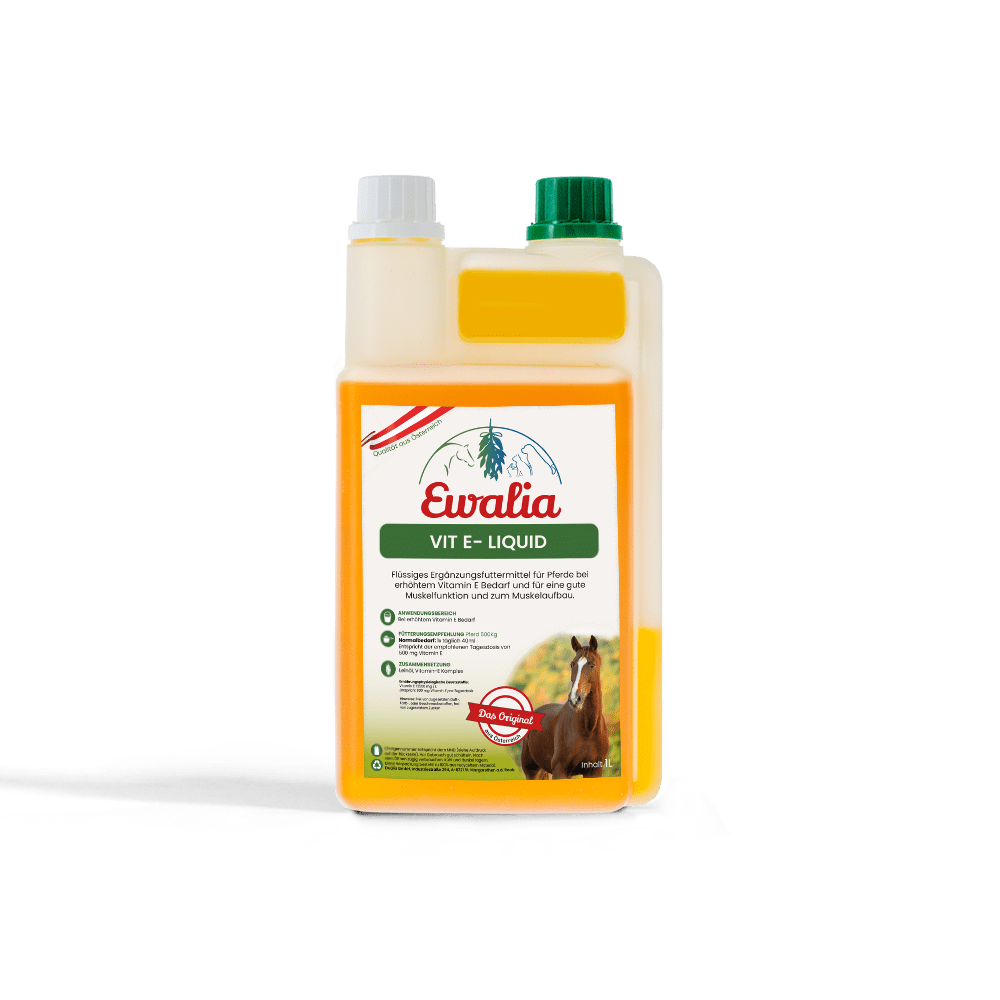 Ewalia Pferdezusatzfuttermittel stehend Vit E-Liquid