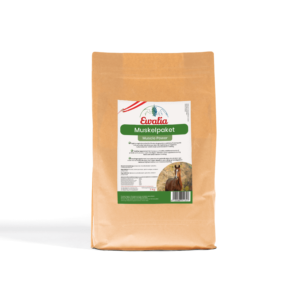 Ewalia Pferdezusatzfuttermittel stehend Muskelpaket 3kg